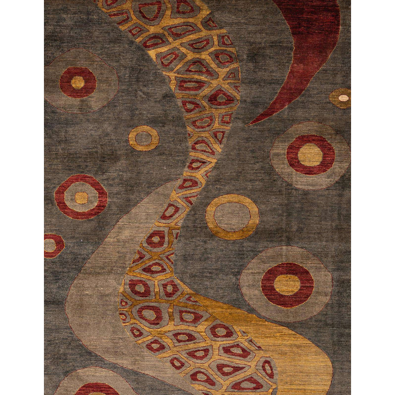 Mohun Abstract Indoor Rug, Rectangle 8' x 12'