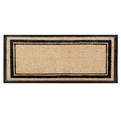 Cannizzaro Natural Coir & Rubber Hand Flocked Large Door Mat - 30"X60" - Markham Picture Frame