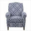  Fauteuil inclinable manuel en bois massif à 3 positions pour le salon