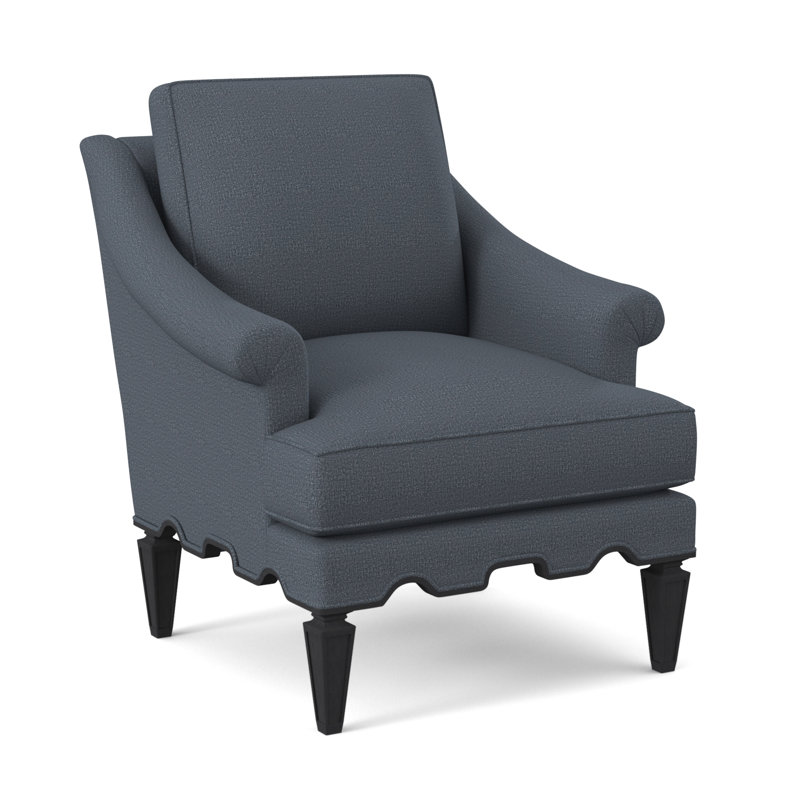 Palm Armchair, Espresso, Sunny Linen