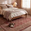 Tapis Winslow traditionnel à motif floral intégral bordeaux, cuivre, vert, crème et rose, lavable à la machine, antidérapant, à poils courts, pour l'intérieur et l'extérieur, adapté aux animaux domestiques, idéal pour le salon, la chambre, la salle à manger, l'entrée, le couloir ou le bureau.-616457436