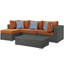 Ensemble modulaire d'extérieur Sunbrella 5 pièces Modway-31483459
