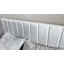 Structure de lit double, lit plateforme tapissier en velours avec tête de lit capitonnée à rainures verticales, sommier à lattes en bois massif, aucun sommier requis, assemblage facile, bleu-892744247-892744251