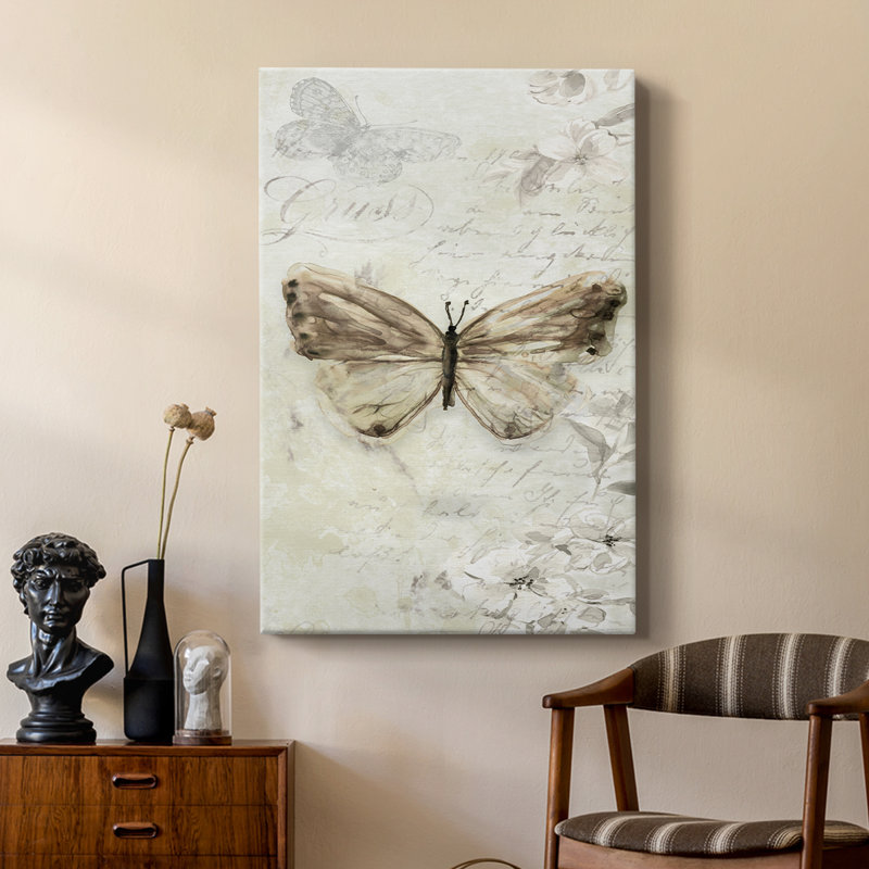La Chanson du Papillon I - galerie sur mesure Cavas, H 48 po x l 32 po