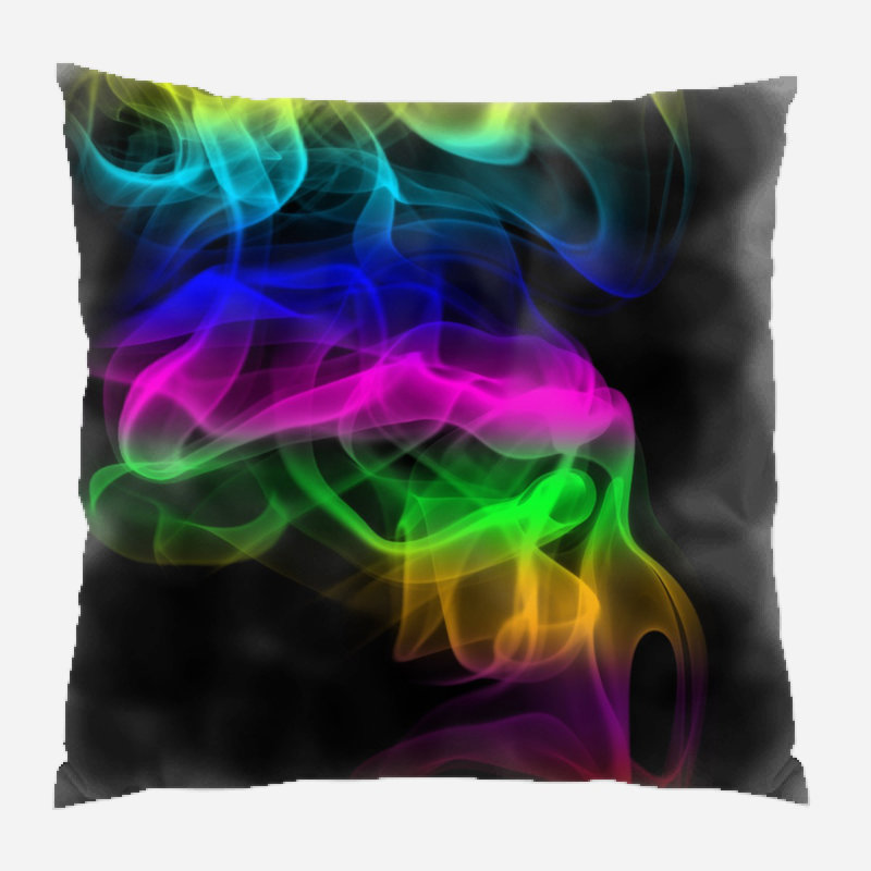 Striped Reversible Throw Pillow, Indoor, Microsuede