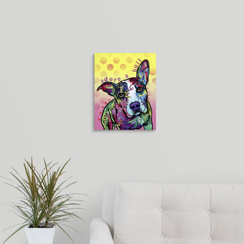 « adoree-a-bull », reproduction, Toile, H 14 po x l 11 po x P 1,25 po