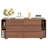 6 Drawer Dresser with Shelves, 63'' Wide 17.7'' Depth Large Chest of Drawers for Bedroom, Curved Design Modern TV Stand, Wood Closet Storage Organizer for Living Room, Walnut