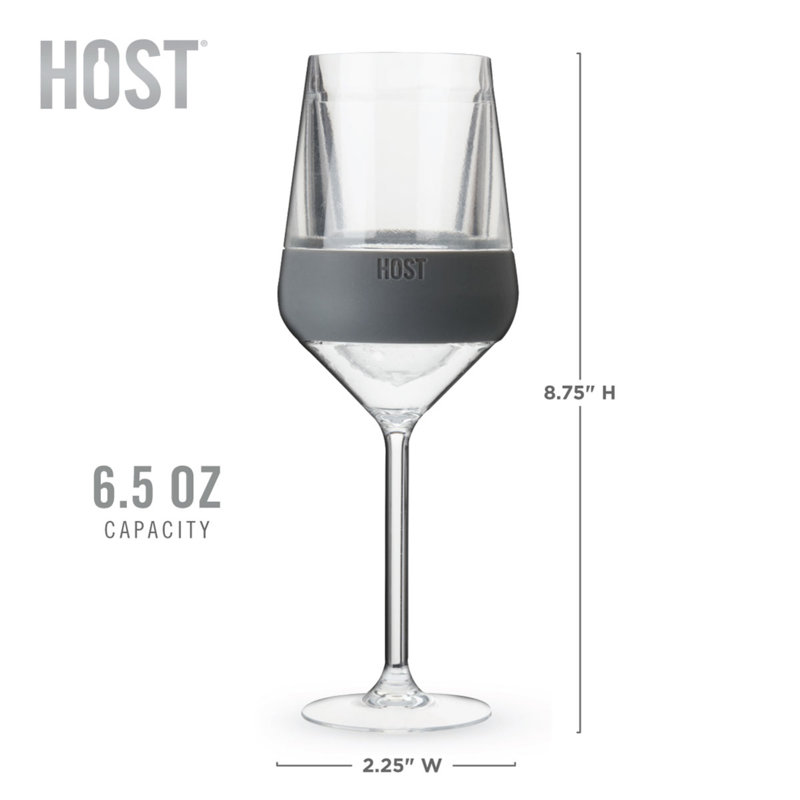 Chilling Stemmed Wine FREEZE in Gray