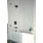 Velum 14 Series Square Bathtub and Shower Faucet Set, Matte Black Shower Head and Handle Set, Valve Trim Kit, Matte Black (Valve Not Included)-93657138