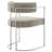Huron Curved Back Fabric And Metal Dining Accent Chair-109758051