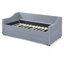 Lit de jour simple, lit de jour convertible rembourré avec dossier capitonné, canapé-lit polyvalent 3 en 1 avec lit gigogne escamotable et rangement latéral, parfait pour une vie compacte-1446602382-1446602480