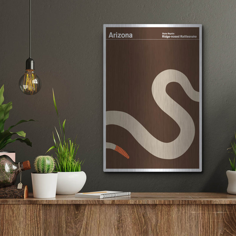 "State Posters AZ" par Print Collection, H 16 po x l 12 po