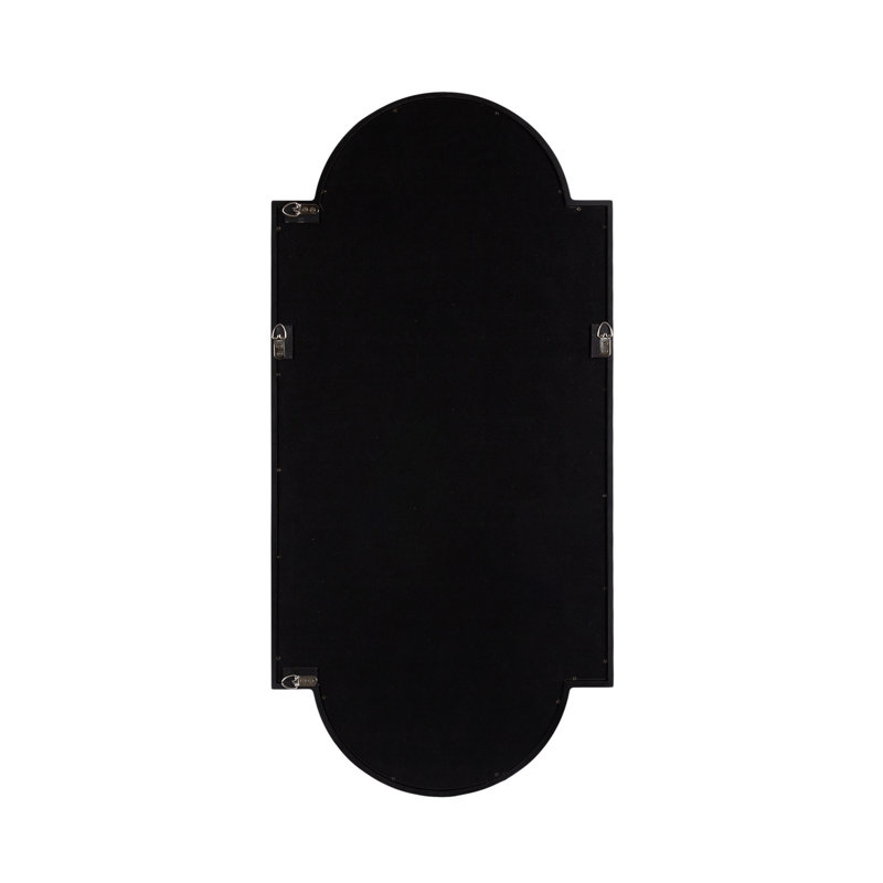 Taylor Engineered Wood Flat Mirror, Black