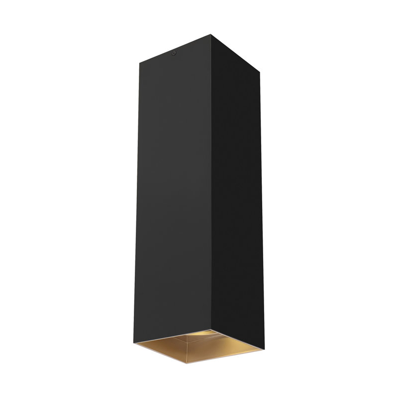 Exo 1 - Light LED Flush Mount, Matte Black/Gold Haze, 2700K