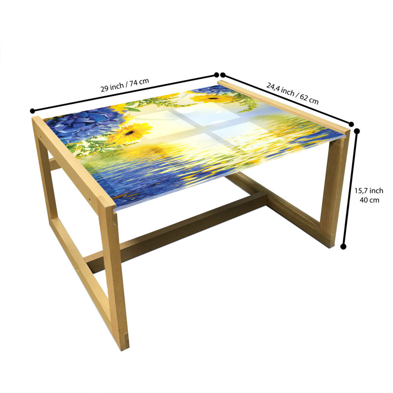 Jahquell Sled Coffee Table, 62cm H x 74cm W x 40cm D