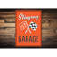 Enseigne de garage en aluminium Stingray-58278591