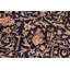 Tapis bleu unique des années 1970 8 pi 3 po x 10 pi 2 po Pariza