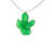 10-Count Green Prickly Pear Cactus LED String Lights - 4.5ft Clear Wire