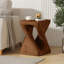 Table d'appoint pliable en rotin Outsunny, osier en PE tissé à la main pour une utilisation intérieure et extérieure, résistant aux intempéries et portable-508840871-516293773