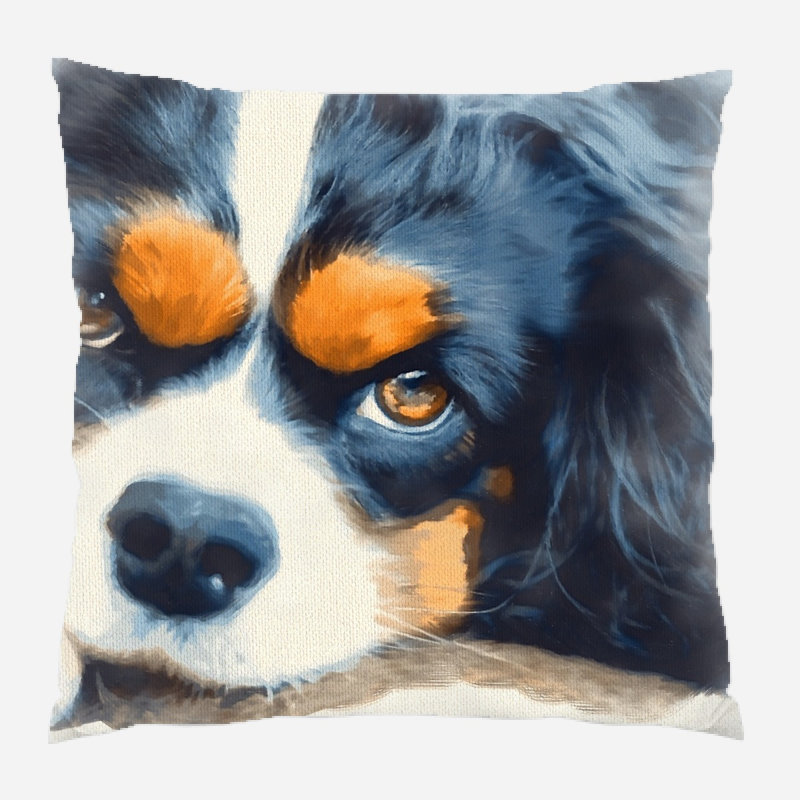  Coussin Dog, Microsuède, Intérieur