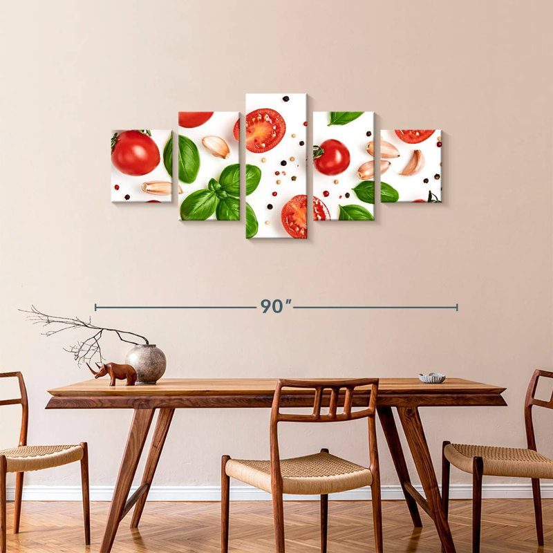Tomato Basil And Spices, 36" H x 80" W