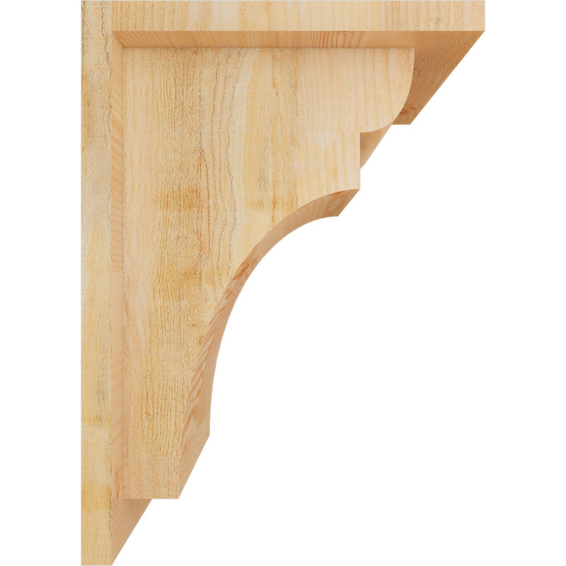 Yorkshire Yorktown avec plaque arrière, H 14 po x l 8 po x P 10 po, Sapin de Douglas, Sciage brut
