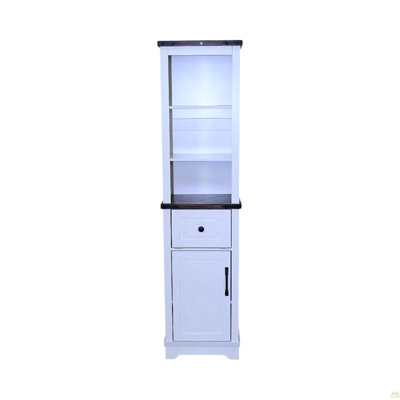 Narrow Cabinet,Bathroom Storage Cabinet, Storage Cabinet With Adjustable Shelves & Storage Drawer