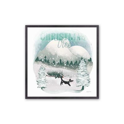 Christmas Fun in Snow IV Print