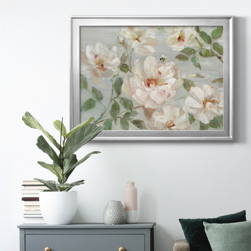 Summer Serenade - peinture encadrée, H 26,5 po x l 36,5 po x P 1,5 po, Silver Framed Canvas
