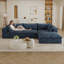 Canapé Cloud, tissu en velours côtelé, sièges profonds, conception à deux couches, coussin amovible, sans assemblage, combinaison à faire soi-même pour le salon, la chambre à coucher, la salle de conférence, un appartement