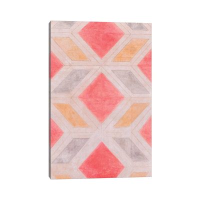 Harlequin Pattern 1 Piece Wrapped Canvas Painting