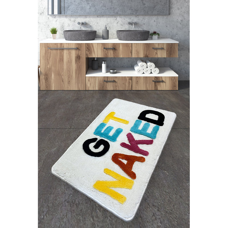 Alon Plastic / Acrylic Non-Slip Bath Mat, White