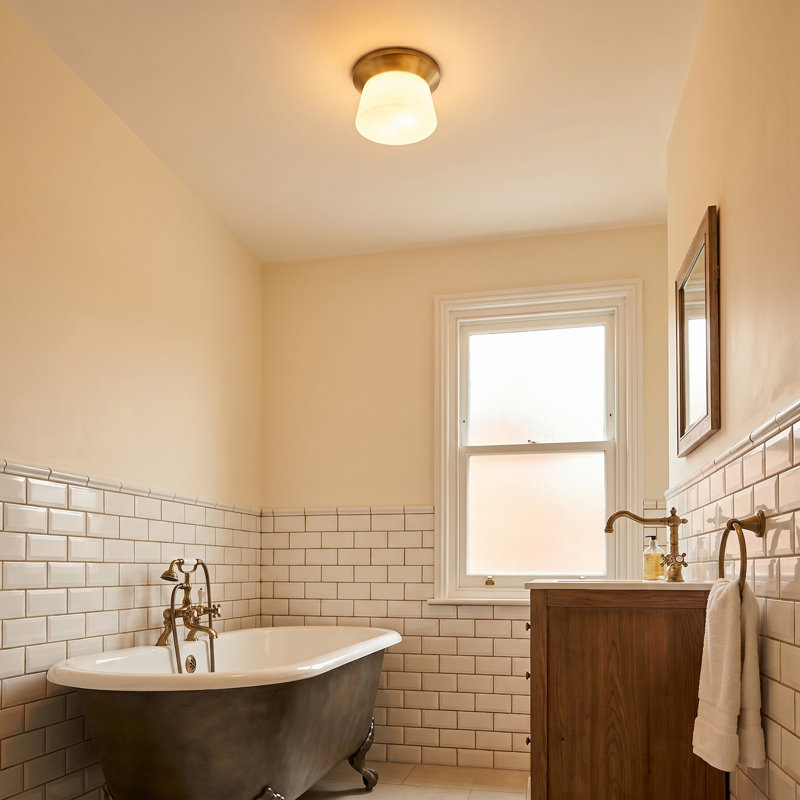 Flush Mount, Antique Brass