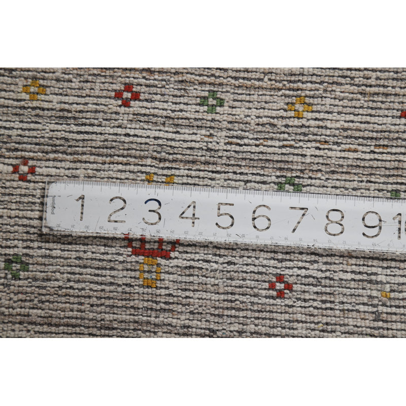 Tapis indien rayé Gabbeh 8 x 10