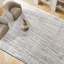 High-Quality Hand-Knotted Grey And Silver Area Rug-184625894