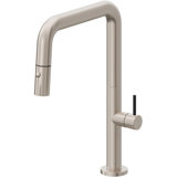 Pull-Down Kitchen Faucet With Button Sprayer - Quad Spout