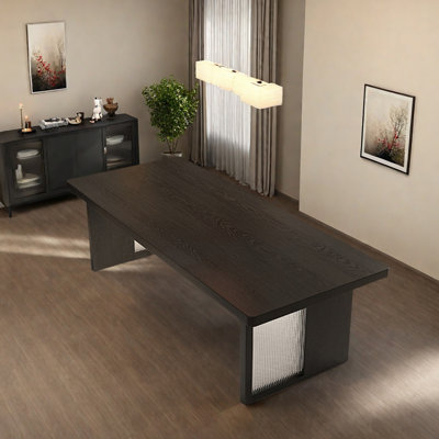 Black Modern Ash Wood Large Board Table