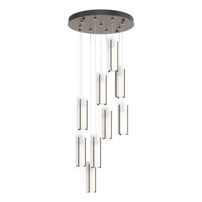 Luminaire suspendu cylindrique 9 lumières Exos