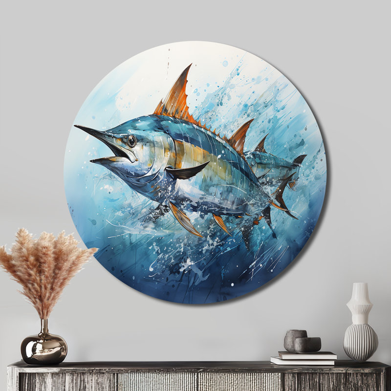 Mattison - art rond en métal, H 16 po x l 16 po x P 1 po