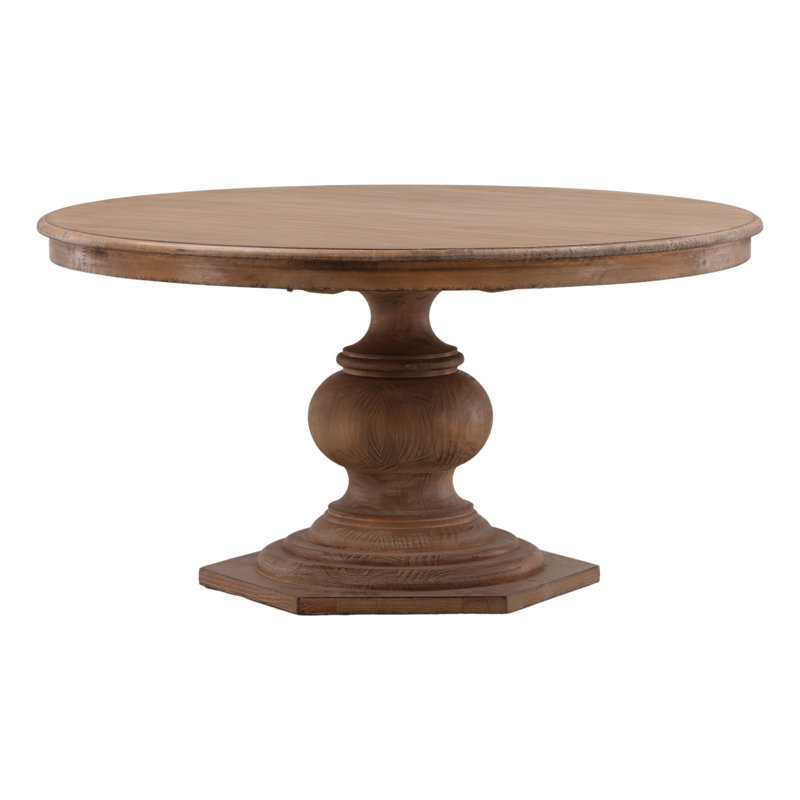Table de salle à manger Padilla, H 30 po x L 59 po x l 59 po, Brun