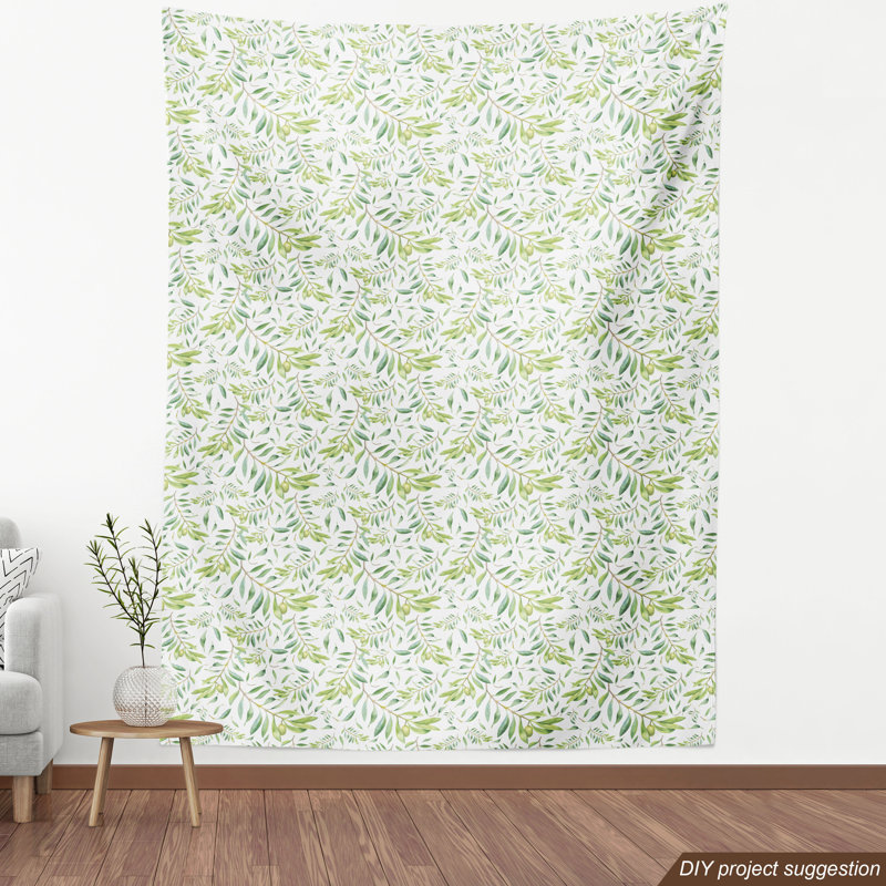 Tissu feuille, l 58 po x L 72 po