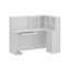 L-Shaped Solid + Manufactured Wood Reception Desk-550302685