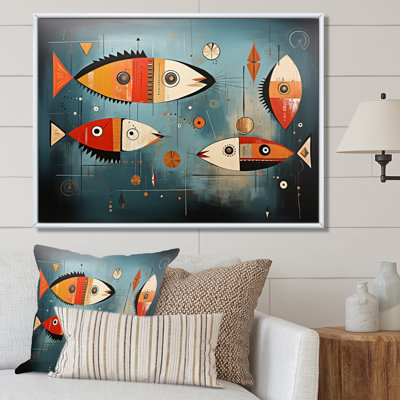 " Minimalism Fish Collages I "