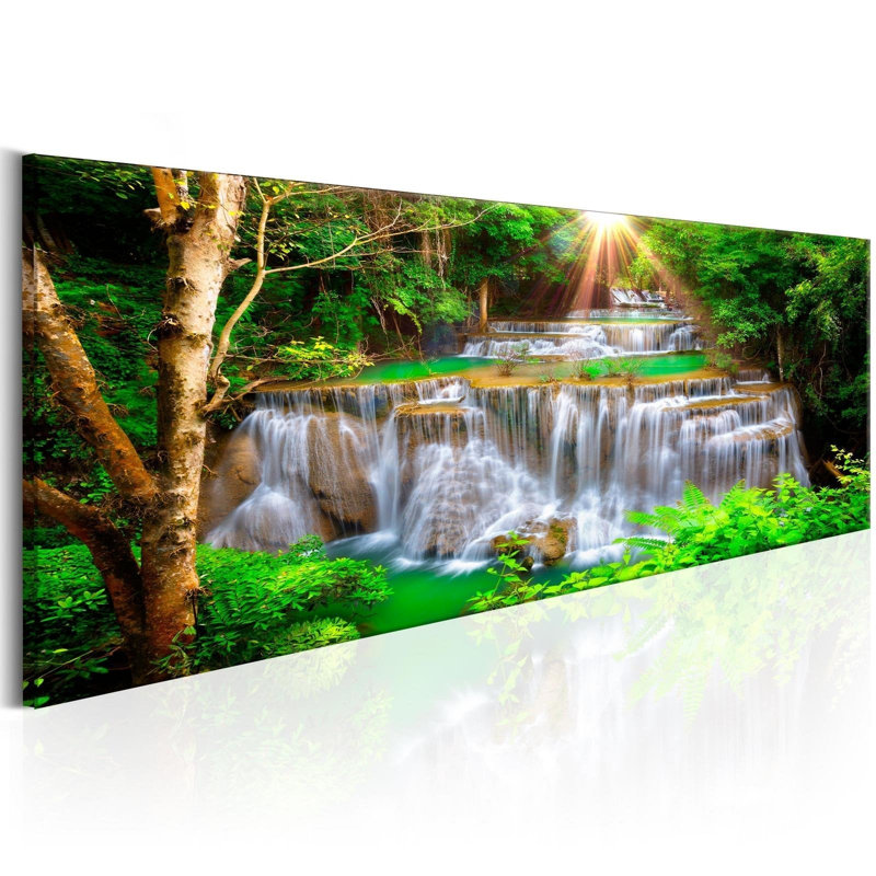 Reproduction d'art sur toile Sunburg Nature, H 20 po x l 59 po x P 0,7 po