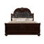 1pièce en similicuir de style traditionnel avec tête de lit capitonnée et capitonnée-611044554