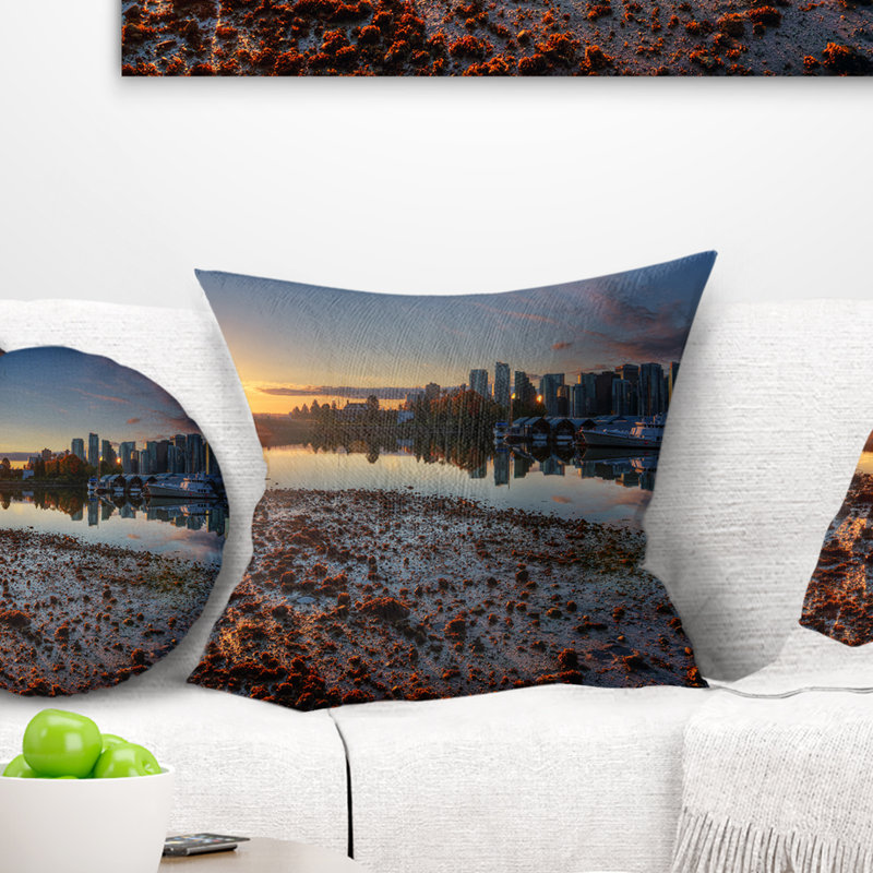 Coussin Vancouver, 16 po x 16 po, Coussin décoratif
