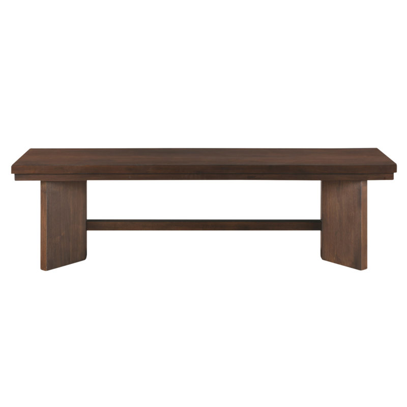 Banc en bois à finition noyer 1pc