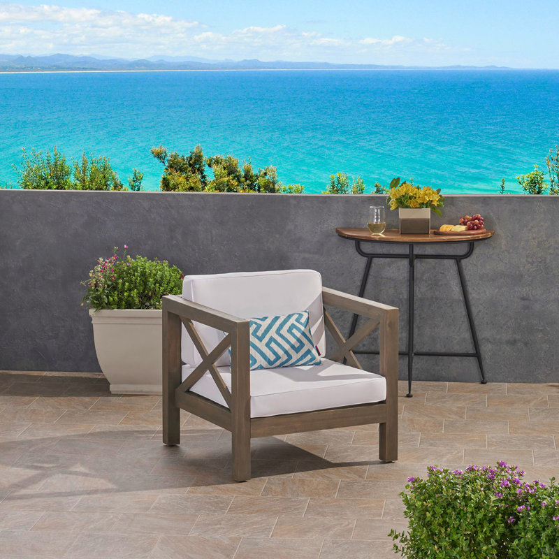 CHAISE CLUB BRAVA, Gris, Blanc