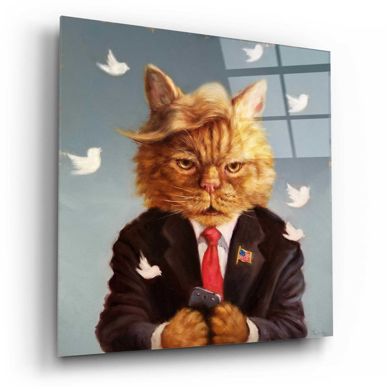 Trinx Catty Remarks On Plastic / Acrylic by Lucia Heffernan Print