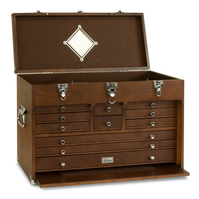 Gerstner International T24 Chest – Dark Oak Tool Chest with Deep Drawers, Designed in Ohio for Home & Workshop Storage